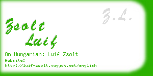 zsolt luif business card